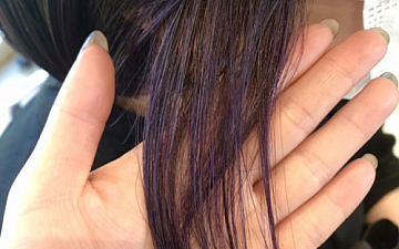 紫のインナーカラー