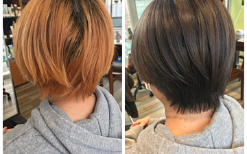 お客様ビフォーアフター カラーでイメージチェンジ