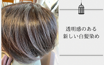 透明感のある白髪染め