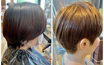 白髪染め?いいえブリーチです。