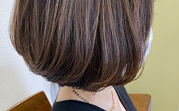 お久しぶりの明るい白髪染め。デザインカラー編