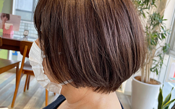 カラー時にプラスメニューでツヤ感UP!!